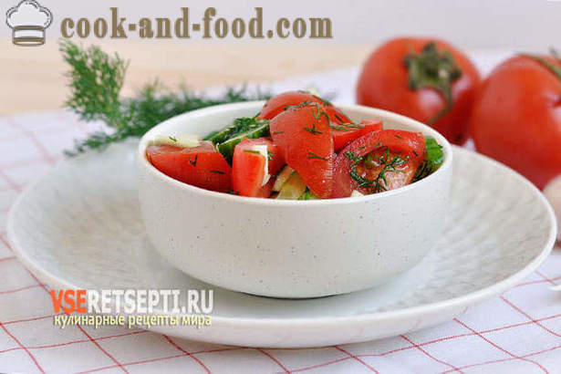 Retsept salat kurgid, tomatid ja suvikõrvits