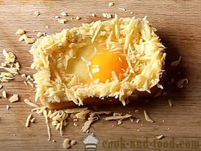 Hot võileib muna ja juustuga ahjus hommikusöögiks