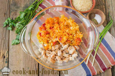Köögivilja pajaroog riisi ja kana