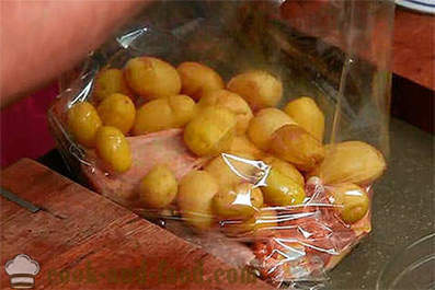 Küpsetatud kanakoivad kartuli auku