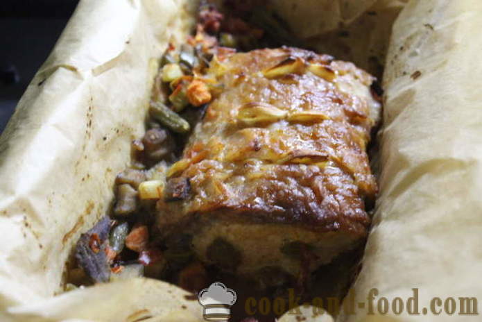 Sealiha ahjus küpsetatud seente ja köögivili - kuidas küpsetada maitsvat rinnakorv ahjus, retsept koos foto poshagovіy