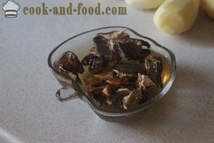 Taga supp valge seened - kuidas kokk supp valge seened maitsev koos samm-sammult retsept fotod