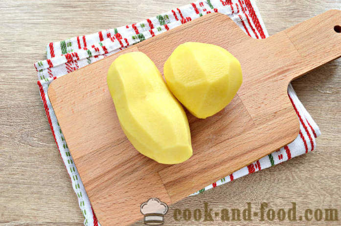 Praetud kartulid juustu - kuidas kokk maitsev kartul juustu, samm-sammult retsept fotod