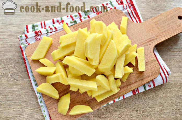 Praetud kartulid juustu - kuidas kokk maitsev kartul juustu, samm-sammult retsept fotod