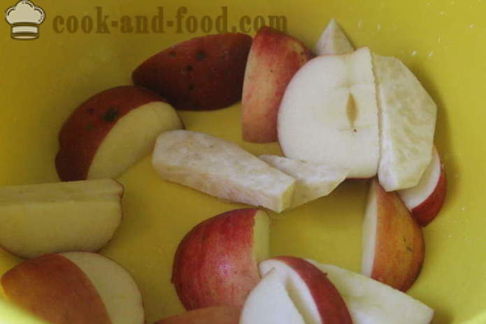 Seapraad õunad ja mesi - nagu mahlane seapraad kilesse, mille samm-sammult retsept fotod