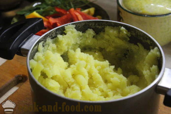 Kartulid, kartulipuder seller ja sibul - kuidas teha kartulipüree sibula ja seller, samm-sammult retsept fotod