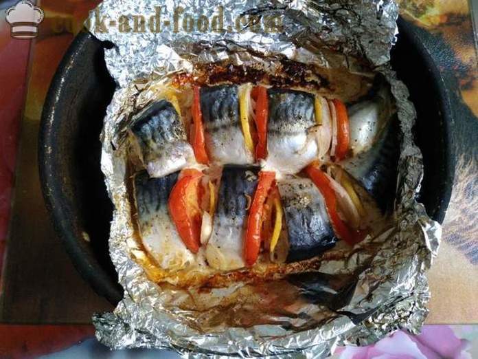 Makrell küpsetatud tomatid ja sidrun foolium - nagu küpsetatud makrell sidruni ahjus koos samm-sammult retsept fotod