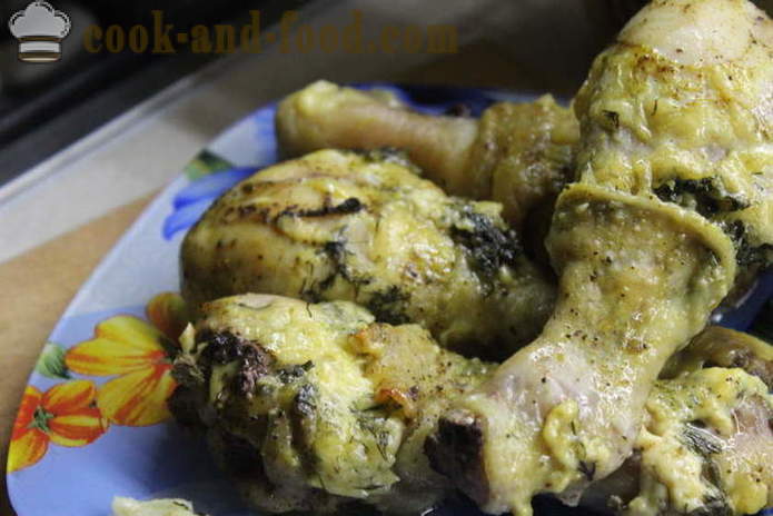 Täidetud kana kanakoivaga ahjus - kuidas kokk maitsev kana sääri, samm-sammult retsept fotod