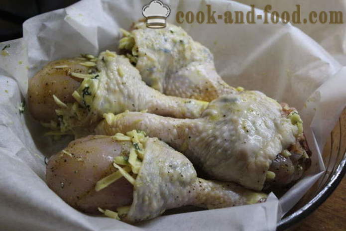 Täidetud kana kanakoivaga ahjus - kuidas kokk maitsev kana sääri, samm-sammult retsept fotod