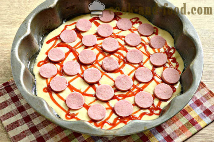 Omatehtud pizza taigna ilma pärmi - kuidas valmistada kiire pitsa pitsabaar, samm-sammult retsept fotod