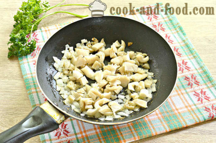 Kartul seentega hapukoor - kuidas kokk seened kartuli ja hapukoorega pannile koos samm-sammult retsept fotod