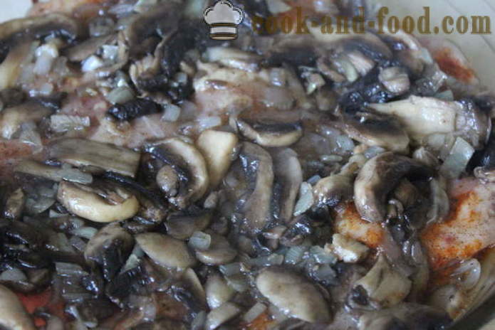 Kana reie kondiga seente ahjus - kuidas kokk maitsev kana reie- ahjus koos samm-sammult retsept fotod