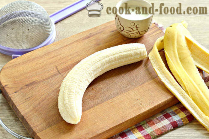 Hõõrutud banaanide blenderis imikutele - kuidas kokk hõõrutud banaan meelitada, samm-sammult retsept fotod