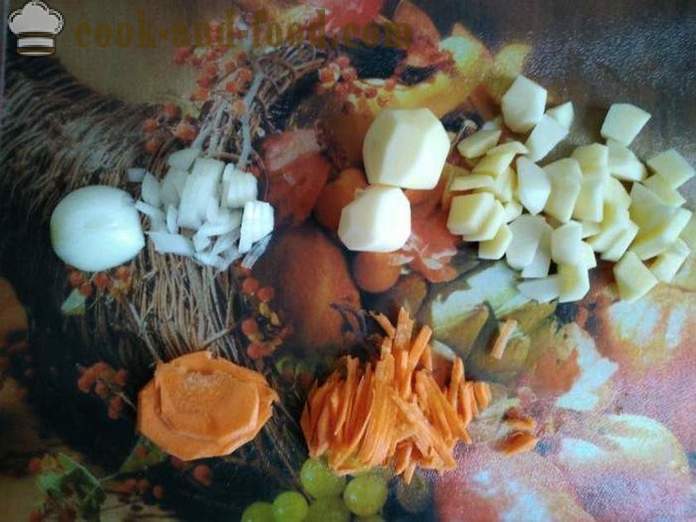 Kanasupp puguga, nuudlid ja kartulid - kuidas kokk supp kana puguga, samm-sammult retsept fotod