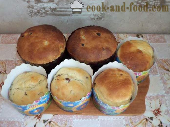 Itaalia panettone kook - kuidas kokk kodus muffineid rosinate, poshagovіy retsepti foto