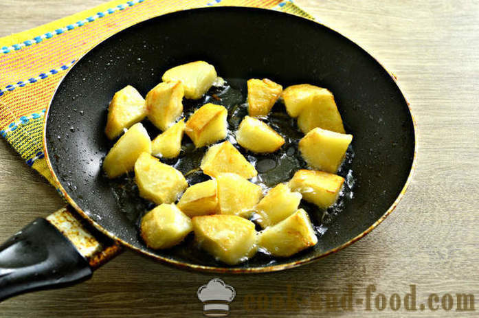 Soe salat kartuli ja majonees - kuidas kokk sooja salati kartuleid, samm-sammult retsept fotod