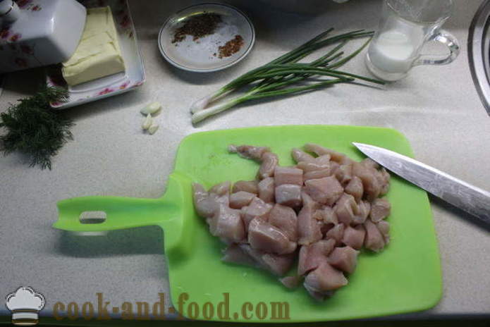 Frikadellisupp kanahakklihast - kuidas teha lihapallid hakkliha supp, samm-sammult retsept fotod
