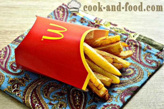 Friikartulid McDonalds - kuidas kokk friikartulid panni, samm-sammult retsept fotod
