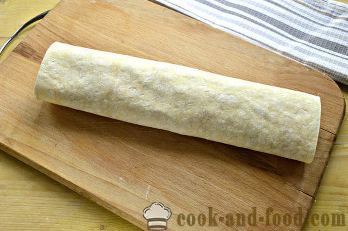 Eelroog pita leib vorst - kuidas teha pita leib rulli keeratud vorst, samm-sammult retsept fotod