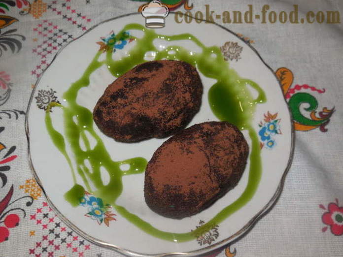 Omatehtud šokolaadi kook kondenspiima kartulid - kuidas kokk kook kartulid, samm-sammult retsept fotod