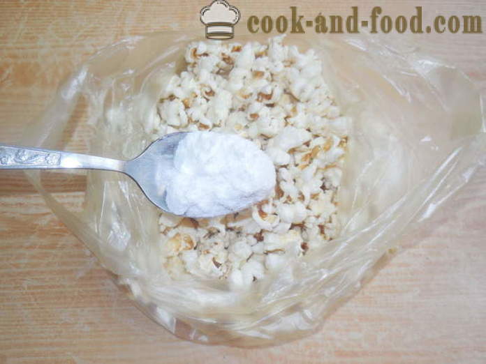 Soolane ja magus popcorn pannil - kuidas teha popcorn kodus korralikult, samm-sammult retsept fotod