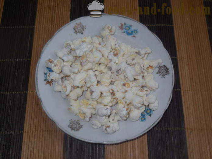 Soolane ja magus popcorn pannil - kuidas teha popcorn kodus korralikult, samm-sammult retsept fotod