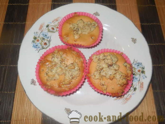 Simple koogid hapukoore pähklitega - kuidas küpsetada koogid hapukoore ja sooda ahjus koos samm-sammult retsept fotod
