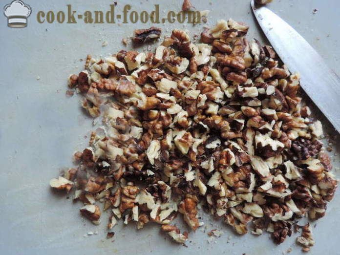 Blueberry kook pähklid - kuidas teha mustika pirukas pähklite ja kakao koos samm-sammult retsept fotod