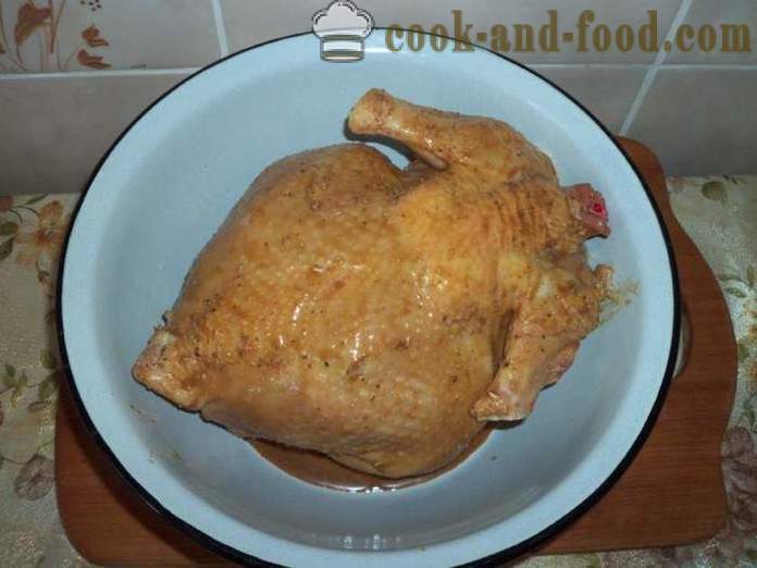 Kogu kana ahju foolium - nagu maitsev küpsetatud kana ahju tervikuna samm-sammult retsept fotod