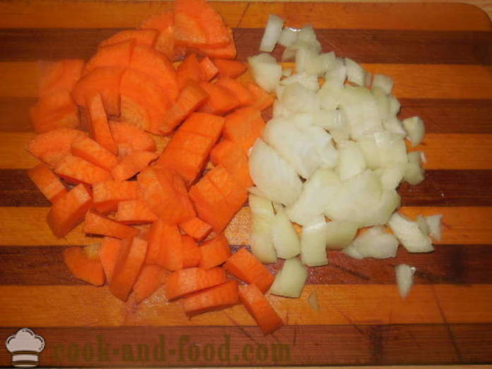 Lihaseljanka koos vorsti ja kartulid multivarka - kuidas kokk maitsev vorst kartulid, samm-sammult retsept fotod