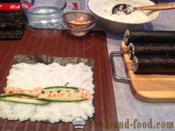 Maitsev ja lihtne toppings sushi - kuidas teha sushi kodus, samm-sammult retsept fotod