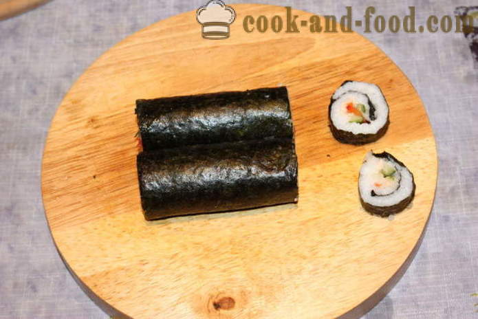 Maitsev ja lihtne toppings sushi - kuidas teha sushi kodus, samm-sammult retsept fotod
