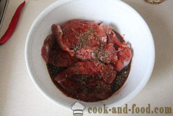 Loomaliha steik pannil - kuidas rostbiif praad, samm-sammult retsept fotod