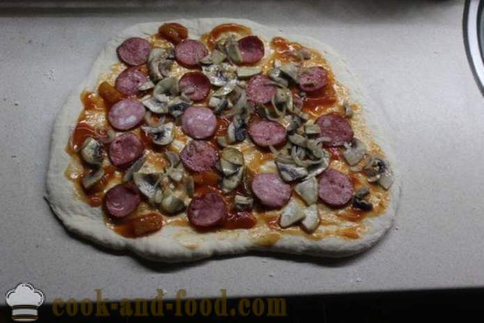 Stromboli - pizza rulli hapendatud tainast, kuidas teha pizza rulli, samm-sammult retsept fotod