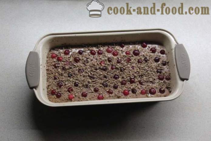 Cranberry muffinid šokolaadi keefiri - kuidas kokk koogid šokolaadi ja jõhvikad, samm-sammult retsept fotod