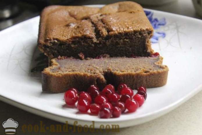 Cranberry muffinid šokolaadi keefiri - kuidas kokk koogid šokolaadi ja jõhvikad, samm-sammult retsept fotod