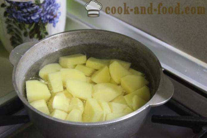 Balls of kartulid juustu ja maitsetaimed õli - kuidas teha kartuli pallid juustuga, samm-sammult retsept fotod