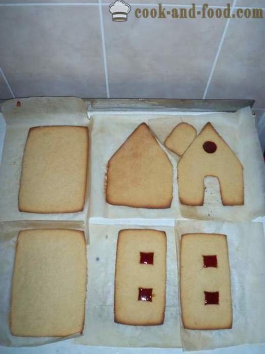 Gingerbread House - järk-järgult meistriklass, kuidas küpsetada piparkooke maja kodus, samm-sammult retsept fotod