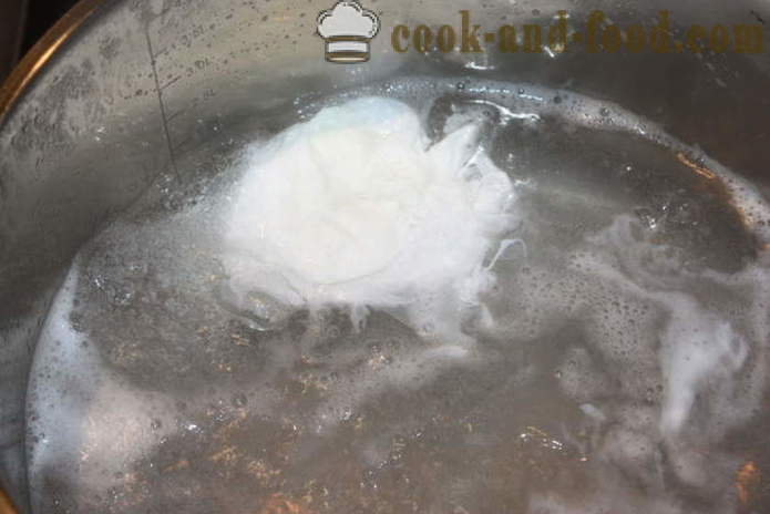 Egg pošeeritud vees - kuidas kokk pošeeritud muna kodus, samm-sammult retsept fotod