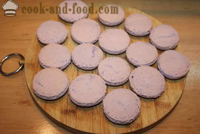 Küpsised makarons maitsekalt lavendel - kuidas makarons kodus, samm-sammult retsept fotod