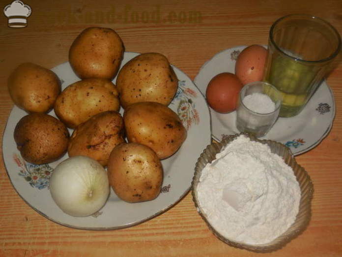 Laziest pelmeenid kartulid - kuidas teha laisk pelmeenid kartulid, samm-sammult retsept fotod