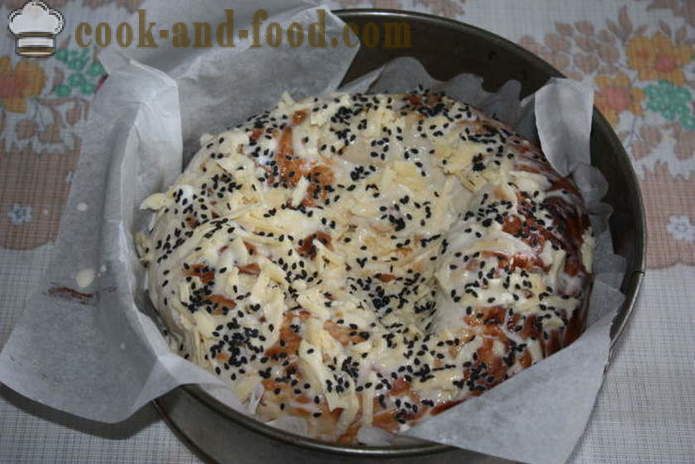 Usbeki leib juustuga ahjus - kuidas kokk kuuma võileibu juustu kodus, samm-sammult retsept fotod