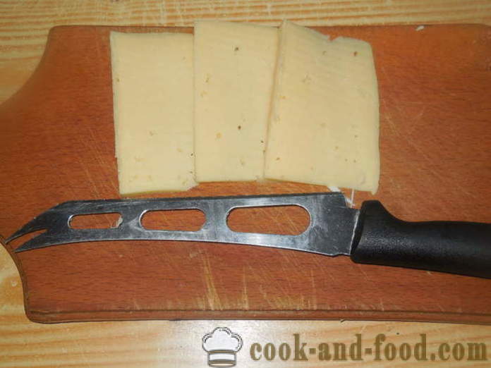 Kuumad võileivad juustu ja makra - kuidas teha kuuma võileibu ahjus koos samm-sammult retsept fotod