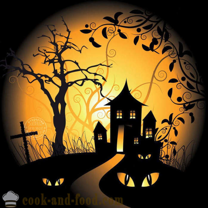 Scary Halloween kaarte pärastlõunal - pilte ja postkaarte Halloween tasuta