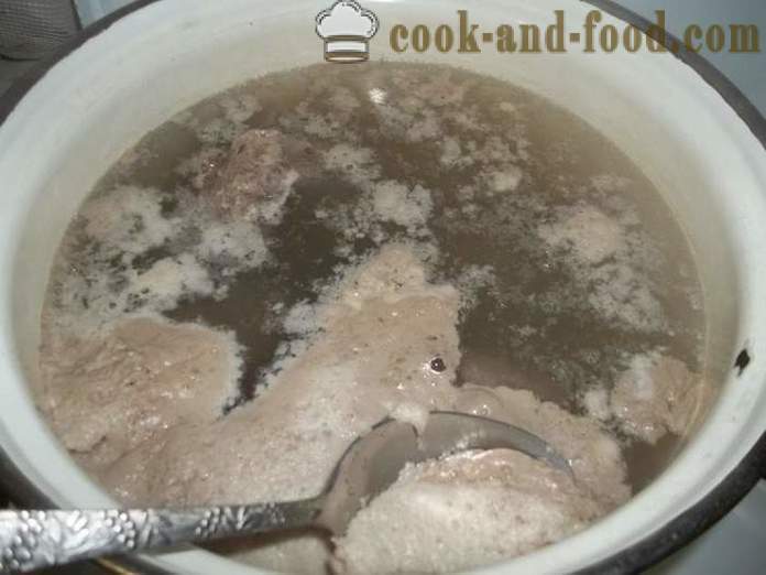 Tatar supp veiseliha - kuidas kokk tatar supp puljong, samm-sammult retsept fotod