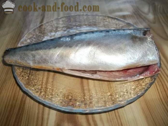 Makrell fooliumis küpsetatud ahjus - kuidas kokk makrelli foolium koos samm-sammult retsept fotod