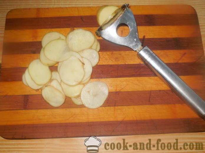 Chips kartulitest pannil - kuidas teha kartulikrõpsud maja, samm-sammult retsept fotod