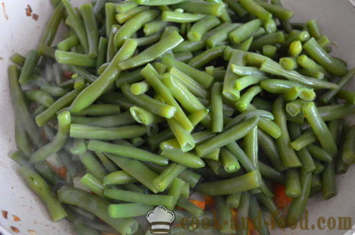Delicious rohelised oad - kuidas kokk rohelised oad, samm-sammult retsept fotod