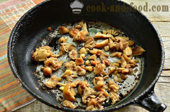 Delicious kook kaetud seened ja kapsas - kuidas küpsetada pirukas kapsas ja seened ahjus koos samm-sammult retsept fotod