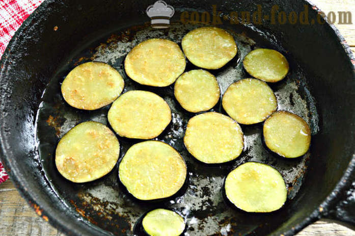 Omlett baklažaanid ja tomatid - kuidas valmistada Fried baklažaan munad ja tomatid, samm-sammult retsept fotod